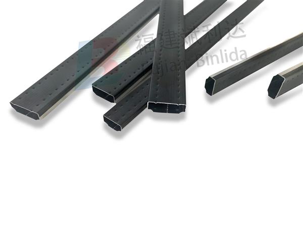 High frequency welding bendable aluminum strip (black)